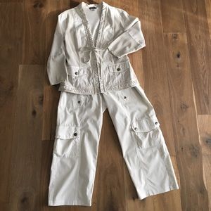 XCVI casual pantsuit, size L